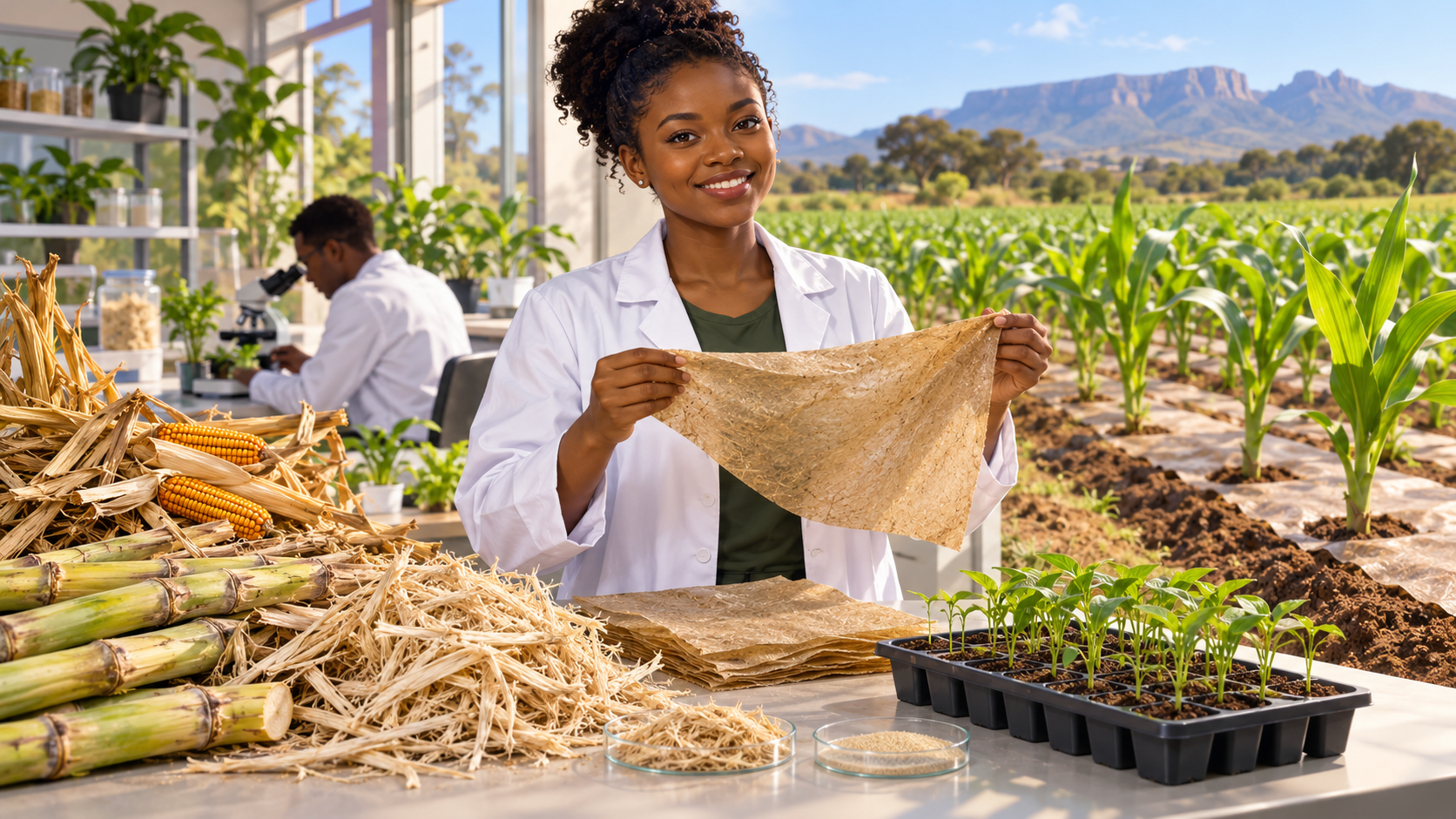 South African Innovator Turns Farm Waste into Biodegradable Plastic